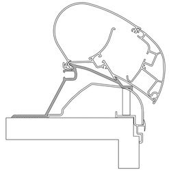 Adapter For Hobby Campers Built Since 2014 For Awnings Dometic Series 2