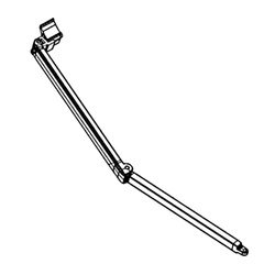 Articulated Arm Right, Extension 2.5 m, Awning Length 3 – 3.5 m