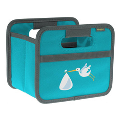 Foldable Box meori Mini, Azure Blue, Stork