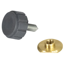 Knurled Screw with Nut