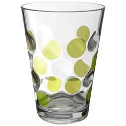 Zestaw 2 szklanek do picia w zielonej kolorstyce 350 ml