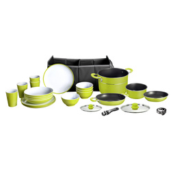 Zestaw naczyń stołowych i garnków Juniper Mepo Box 16+9