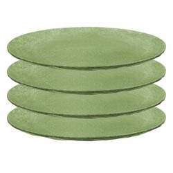 Zestaw talerzy obiadowych CLUB zielony 4 sztuki koziol