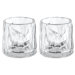 Koziol Superglas CLUB Szklanki 250ml Jasne 9,2cm Zestaw 2s