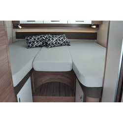 Zestaw prześcieradeł 3-częściowy do łóżek potrójnych silver