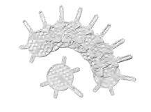 Caravan Kitchen Gumowe podkładki pod talerze, szare, 10 szt.