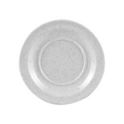 Waca Granit uni melamine saucer, Ø 14 cm, granite grey