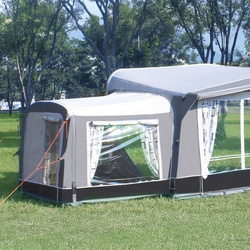 CAMPTECH Topas Air extension for the Topas Air awning - kitchen, storage or sleeping space, light grey and dark grey, 11.9 kg
