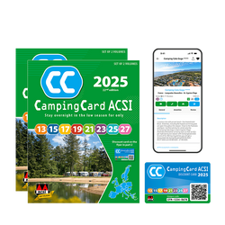 Karta rabatowa ACSI CampingCard 2025 z przewodnikami (ang)