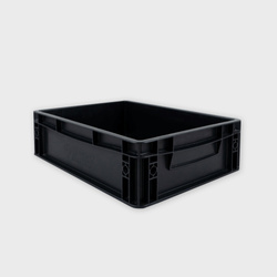 BOXIO SOLO UP - low Eurobox 40 x 30 x 12 cm for storage and as a riser