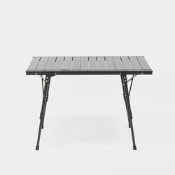 BOXIO TABLE - aluminium camping table for 3 Euroboxes with legs 40-62 cm