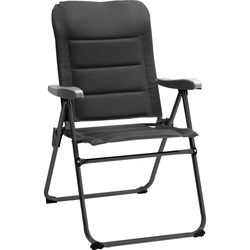 Brunner Skye 3D Compact Camping Chair 120kg, Black Aluminum Frame