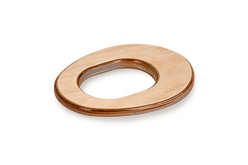 TROBOLO children's seat for composting toilet seat - alder and birch plywood