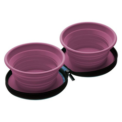 Animal Feeding Bowl Foldable, pink