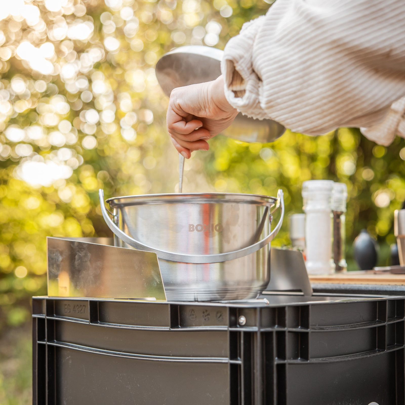 Zestaw BOXIO COOK MAX+ z kuchenką i naczyniami