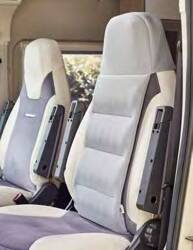 Poduszka pod plecy do foteli kokpitu Fiat Ducato, szara