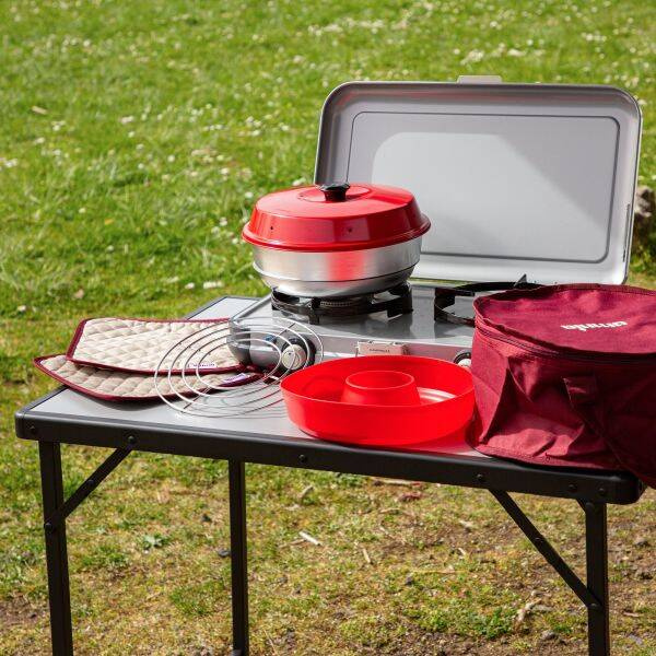 Omnia oven on a camping stove