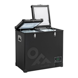 Lodówko-zamrażarka IndelB STEEL TB118DD 107L - dwukomorowa z podwójnym termostatem