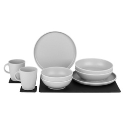 Dolomite magnetic tableware set