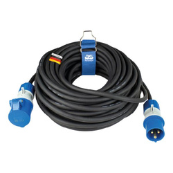 AS Schwabe przedłużacz CEE 25m czarny gumowy 3x2,5mm² do zewnątrz