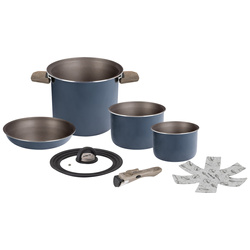 Zestaw garnków Torralta 18cm niebieski aluminium