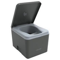 Trelino Evo S toaleta kompostująca separacyjna antracyt, 4,5 l / 6,5 l, soft-close, bez wody i chemii