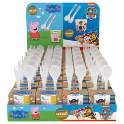 Ekspozytor na ladę Koziol zestaw kubek/sztućce "Świnka Peppa" i "PAW Patrol"