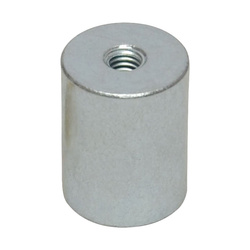 Chwytak prętowy wykonany z NdFeB, obudowa stalowa, z gwintem wewnętrznym, ocynkowany