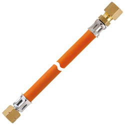 GOK wąż gazowy 10 bar G 1/4 LH x RVS 8 600mm