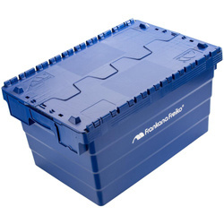 FF Kollektion Skrzynka transportowa 60 l z pokrywą dwudzielną 60 x 40 x 32 cm, niebieska - 35 kg