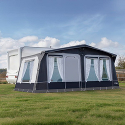 CAMPTECH Diamant Air 13 inflatable seasonal awning - circumference 950-975 cm, Camptex All Season, 4 windows