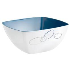 Melaminowa biało-niebieska miska z serii Cascade Brunner