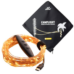 Lampki LED USB zewnętrzne 10m 100 diod SUNNYSIDE do ogrodu i campingu