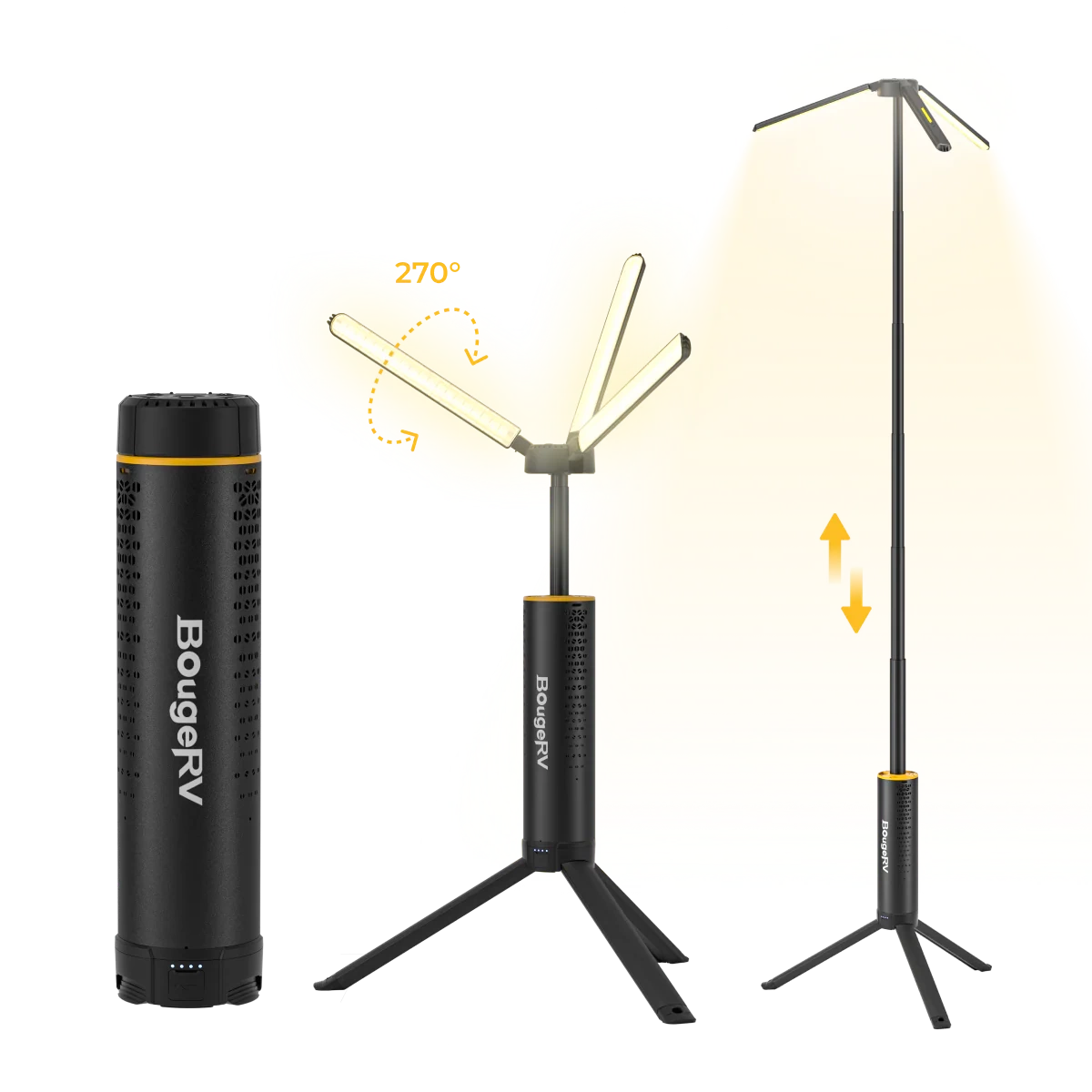 Teleskopowa lampa kempingowa BougeRV