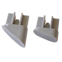 Nakładki ochronne na tylne nogi mebli kempingowych marki Dukdalf jasnoszare