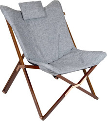 Bo-Camp folding camping chair L Grey Urban Outdoor - Bloomsbury - Oxford polyester