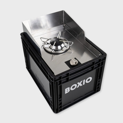 BOXIO COOK - kuchenka gazowa ze stali nierdzewnej w Euroboxie 40 x 30 x 28 cm
