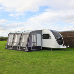 CAMPTECH Opal Air 200 inflatable partial awning for motorhomes and caravans with a lifting roof - width 200 cm, attachment height 265-280 cm, Camptex All Season, 23.5 kg