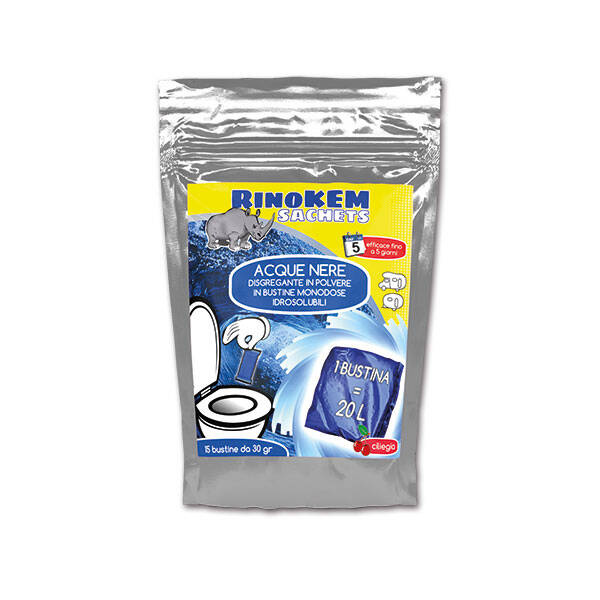 RinoKEM saszetki do toalet chemicznych bubblegum 15 szt.
