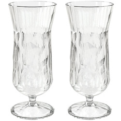 Koziol Superglas CLUB Szklanki 400ml Jasne 8,1cm Zestaw 2s