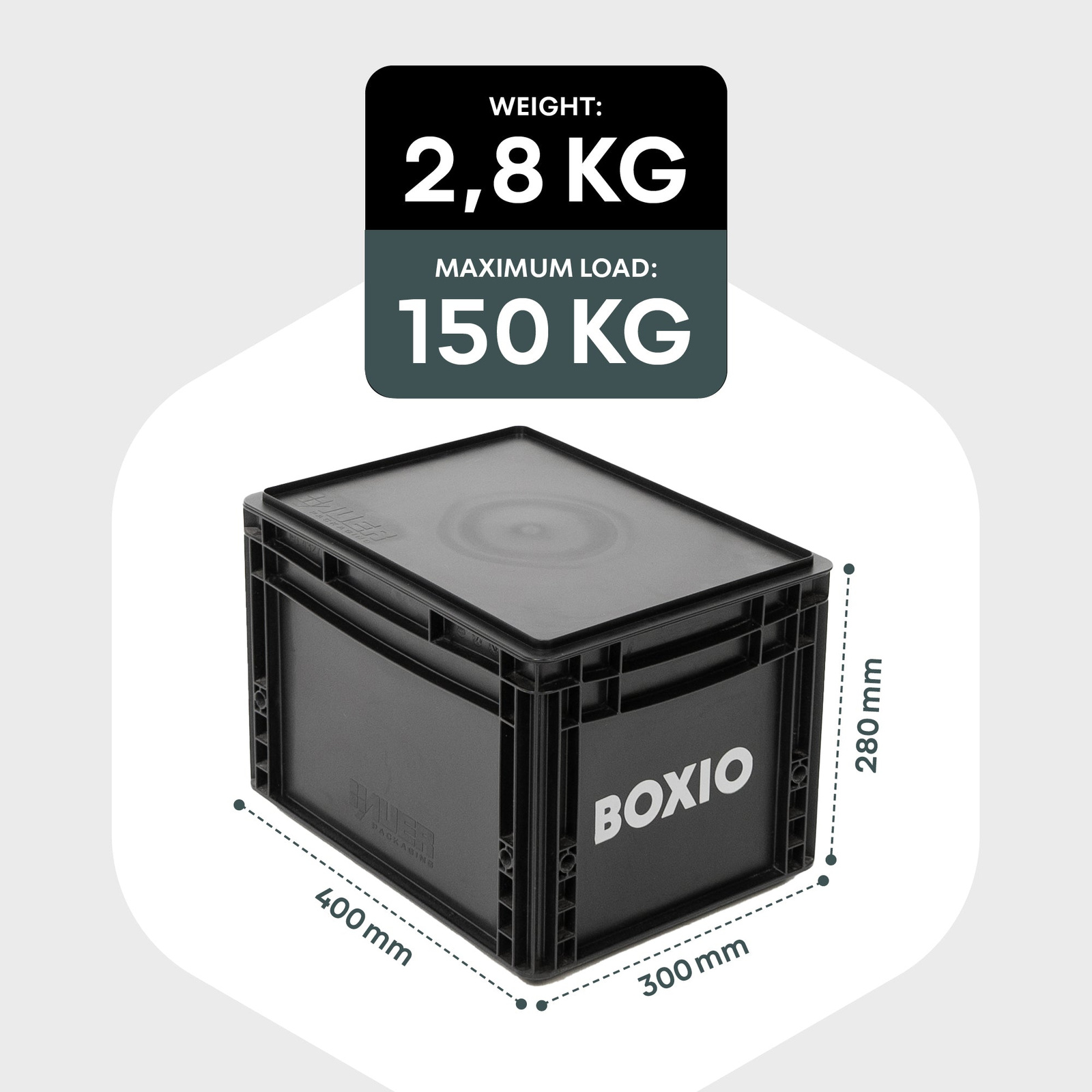 Toaleta separacyjna BOXIO TOILET w formacie Eurobox