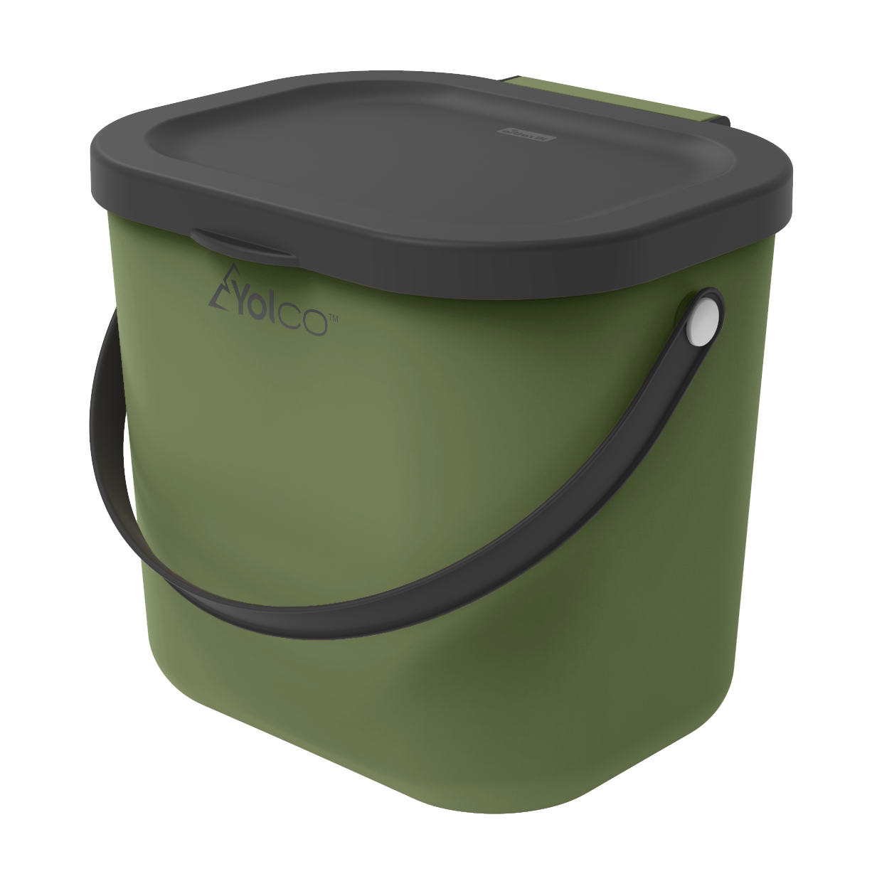 Yolco mini Multibag z wieczkiem Albula 6 l z recyklingu, zielony - budowa i wyposażenie