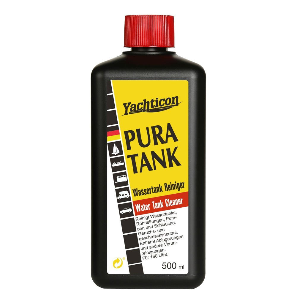 Yachticon Pura Tank 500 ml - przód butelki, zdjęcie producenta