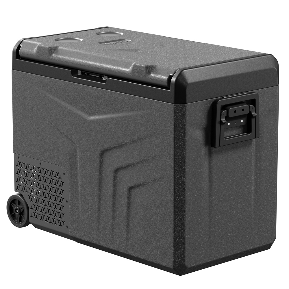 Yolco przenośna lodówka kompresorowa TCX60 60 l, dwustrefowa, Space Grey - budowa i wyposażenie