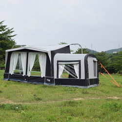 CAMPTECH Diamant Air extension for the Diamant Air awning - kitchen, storage or sleeping space, light grey and dark grey, 11.9 kg