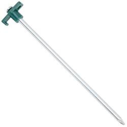 Gwóźdź gruntowy stalowy 8mm 25cm z plastikowym haczykiem 1szt