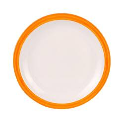 Pomarańczowy talerz obiadowy z serii Family Bistro Waca