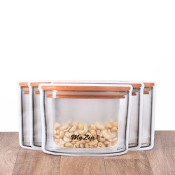 Woreczki strunowe wielorazowe MyZip do żywności 5 szt. szerokie 850 ml