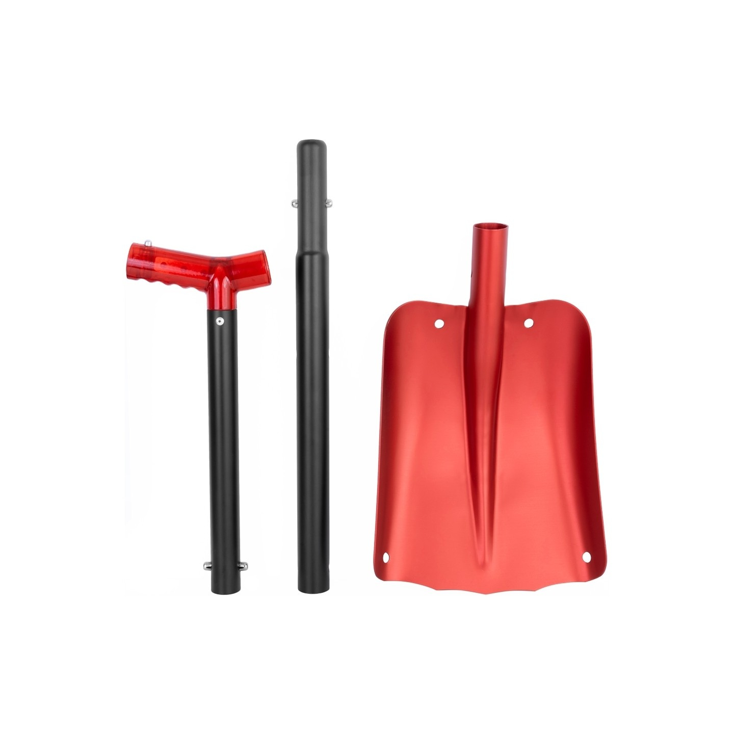 Brunner Arlo shovel taken apart into three parts