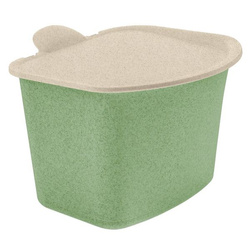 Pojemnik na bioodpady koziol BIBO zielony, kompaktowy, z pokrywą